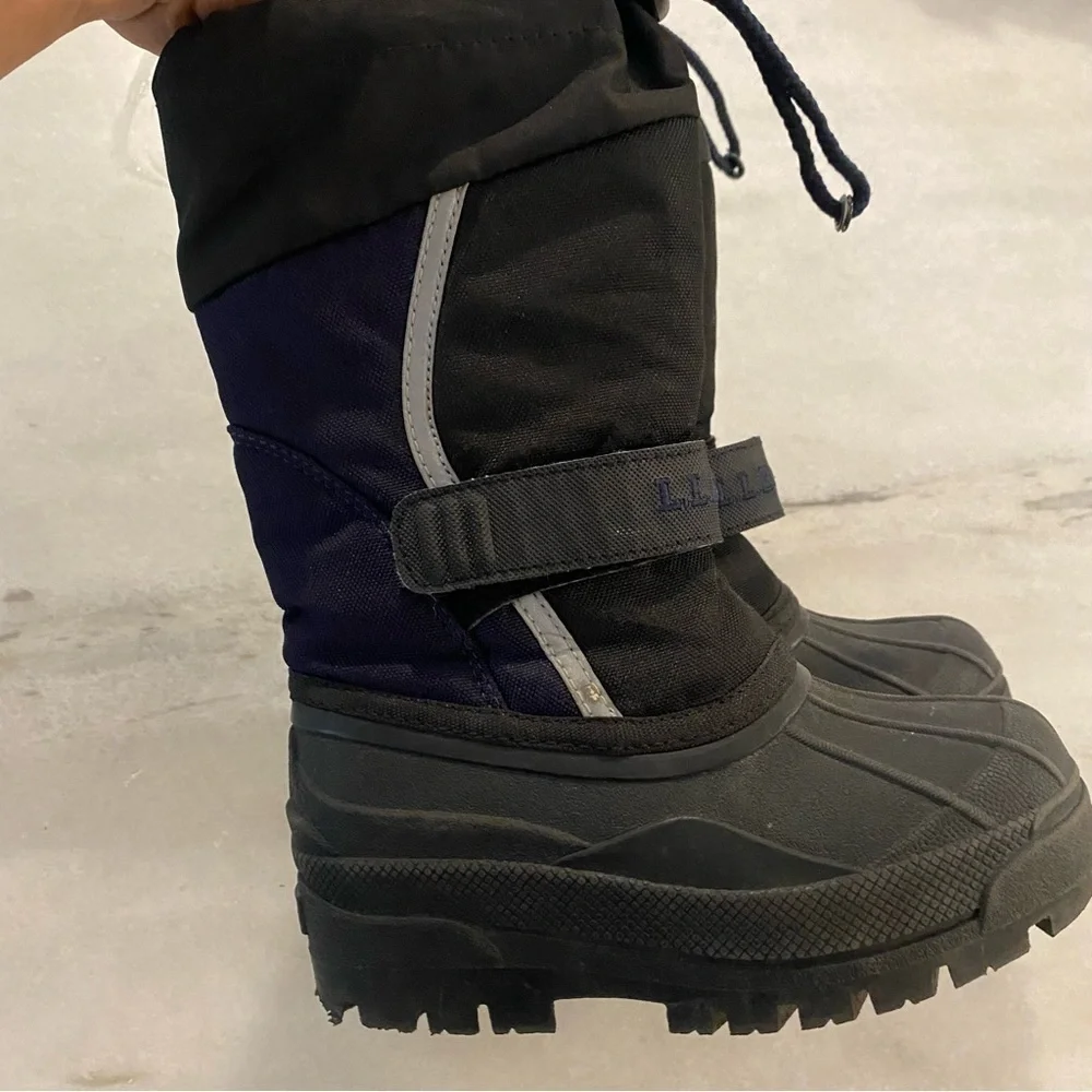 L.L.Bean Kids' Northwoods Boots Navy Black 10